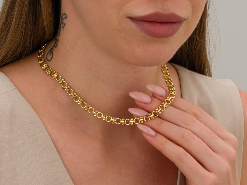 Gold Chain Bracelet for Women, 18K Gold Filled Bracelet, Gold Stacking Bracelet